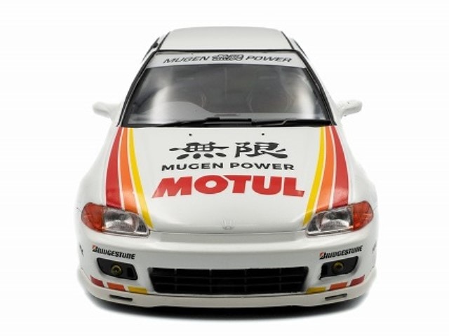 S1810404 SOLIDO 1:18 Honda Civic EG6 Solid Works Mugen 1992 White model car