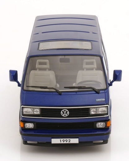 [ Pre-order ] KKDC180141 KK scale 1:18 VW Volkswagen Bus T3 Multivan 1992 Limited Last Edition Blue Metallic