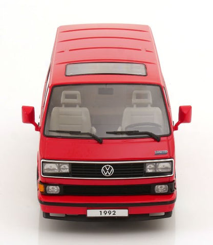 [ Pre-order ] KKDC180142 KK scale 1:18 VW Volkswagen Bus T3 Multivan 1992 Limited Last Edition Red