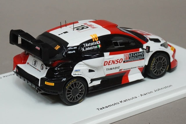 1:43 Spark S6693 Toyota GR Yaris Rally 1 Gazoo Racing WRT NG Rally Monte Carlo Rally 2022 #18 model car