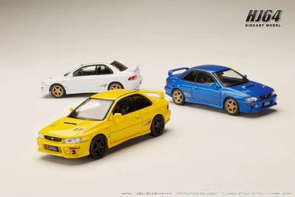 HJ641079ABL Hobby Japan 1:64 Subaru Impreza PURE SPORTS COUPE WRX type R STi Version (GC8) Sonic Blue Mica
