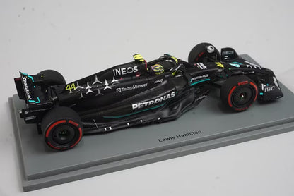 1:43 SPARK S8590 Mercedes-AMG Petronas F1 Team W14 E-Performance British GP 3rd 2023 #44 L. Hamilton model car
