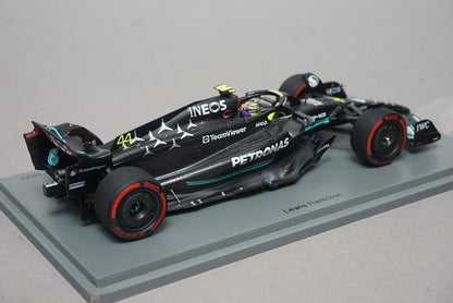 1:43 SPARK S8590 Mercedes-AMG Petronas F1 Team W14 E-Performance British GP 3rd 2023 #44 L. Hamilton model car