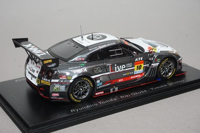 1:43 SPARK SGT047 Nissan TANAX GAINER GT-R GT300 Super GT 2022 #10 Ryuichiro Tomita Riki Okusa Yusuke Shiotsu model car