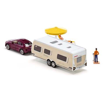 SK2542 SIKU 1:55 Porsche Macan with Caravan