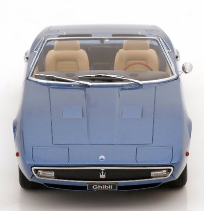 [ Pre-order ] KKDC181304 KK scale 1:18 Maserati Ghibli Spyder 1970 light blue-metallic