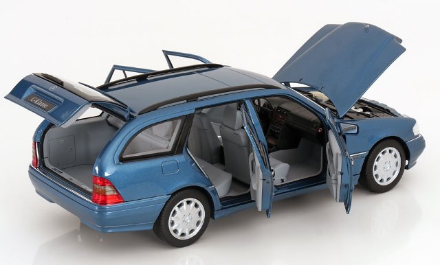 [ Pre-order ] 183386 NOREV 1:18 Mercedes C-Klasse W202 Estate 1997 Turquoise Metallic (Modellissimo Custom Order)