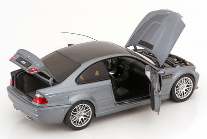 [ Pre-order ] 183016 NOREV 1:18 BMW M3 CSL E46 2003 Gray Metallic (Modellissimo Custom Order)