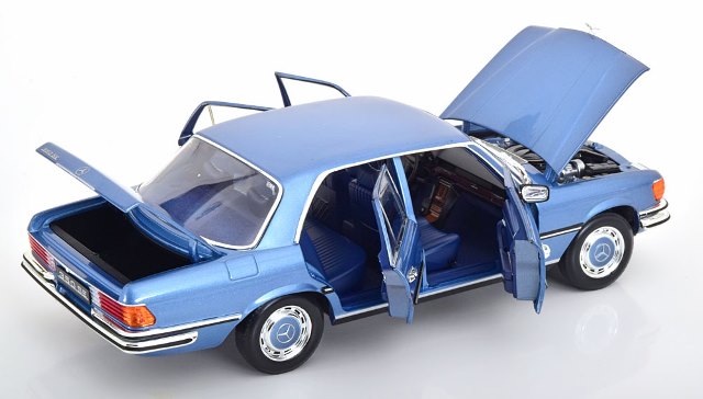 [ Pre-order ] 183971 NOREV 1:18 Scale Mercedes 350 SE W116 1973 Light Blue Metallic (Modellissimo Custom Order)