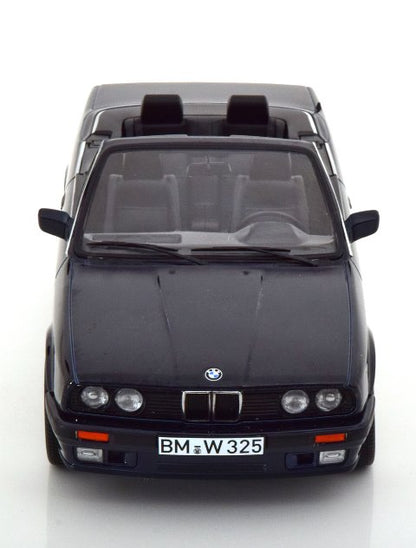 [ Pre-order ] 183212 NOREV 1:18 scale BMW 325i E30 Cabrio 1991 Dark Blue Metallic (Modellissimo custom order)