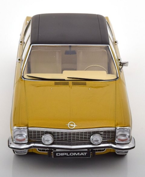 [ Pre-order ] 183685 NOREV 1:18 Scale Opel Diplomat V8 1969 Gold/Matte Black MODELISSIMO Custom Order