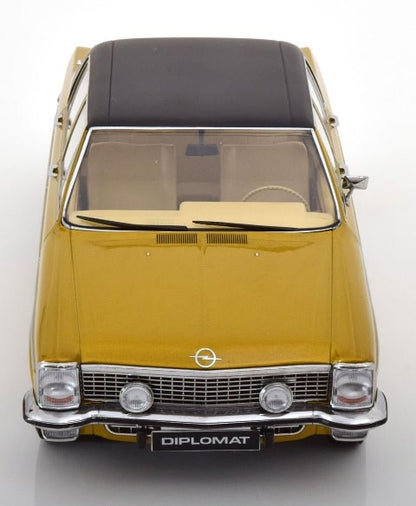 [ Pre-order ] 183685 NOREV 1:18 Scale Opel Diplomat V8 1969 Gold/Matte Black MODELISSIMO Custom Order