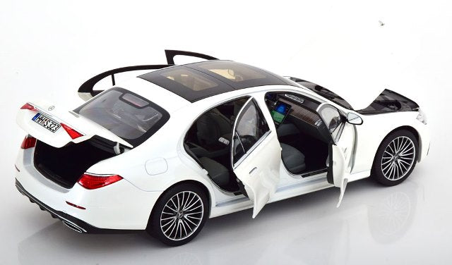 [ Pre-order ] 183801 NOREV 1:18 Scale Mercedes S-Class AMG-Line 2021 White Metallic MODELISSIMO Custom Order