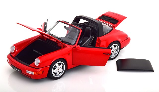 [ Pre-order ] 187325 NOREV 1:18 Scale Porsche 911 (964) Carrera 4 1990 Targa Red MODELISSIMO Custom Order