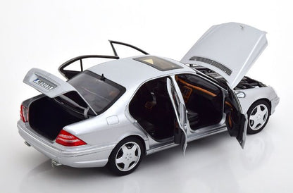 [ Pre-order ] 183816 NOREV 1:18 Scale Mercedes S55 AMG W220 2000 Silver (Modellissimo Custom Order)