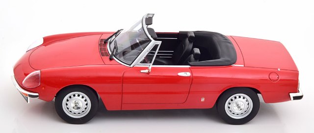 [ Pre-order ] 187880 NOREV 1:18 Scale Alfa Romeo 2000 Spider 1978 with Removable Softtop, Red, Custom Order from MODELISSIMO