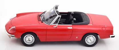 [ Pre-order ] 187880 NOREV 1:18 Scale Alfa Romeo 2000 Spider 1978 with Removable Softtop, Red, Custom Order from MODELISSIMO