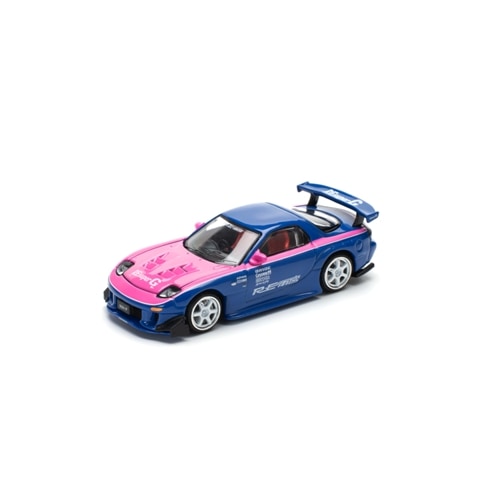 [ Pre-order ] PR640240 POP RACE 1:64 Mazda Amemiya MAZDA RX7 RE-AMEMIYA BLUE/PINK