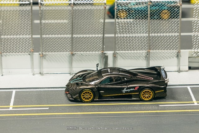 T64G-TL035-MBCF Tarmac Works 1:64 Pagani Huayra R Matt Black Carbon Fiber