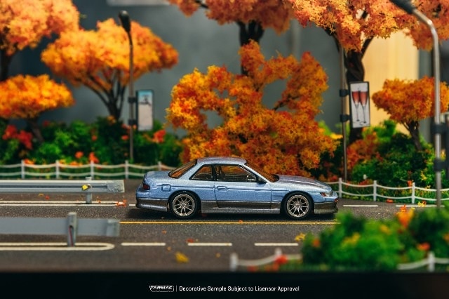 [ Pre-order ] T64G-025-PU Tarmac Works 1:64 Nissan VERTEX Silvia (S13) Blue/Grey