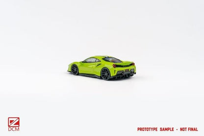 [ Pre-order ] DCM 1:64 Novitec 488 pista Fluorescent green