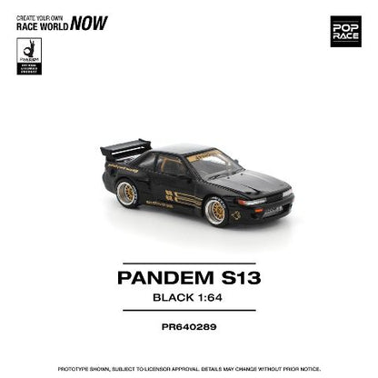 [ Pre-order ] PR640289 POP RACE 1:64 Nissan Pandem Silvia S13 BLACK