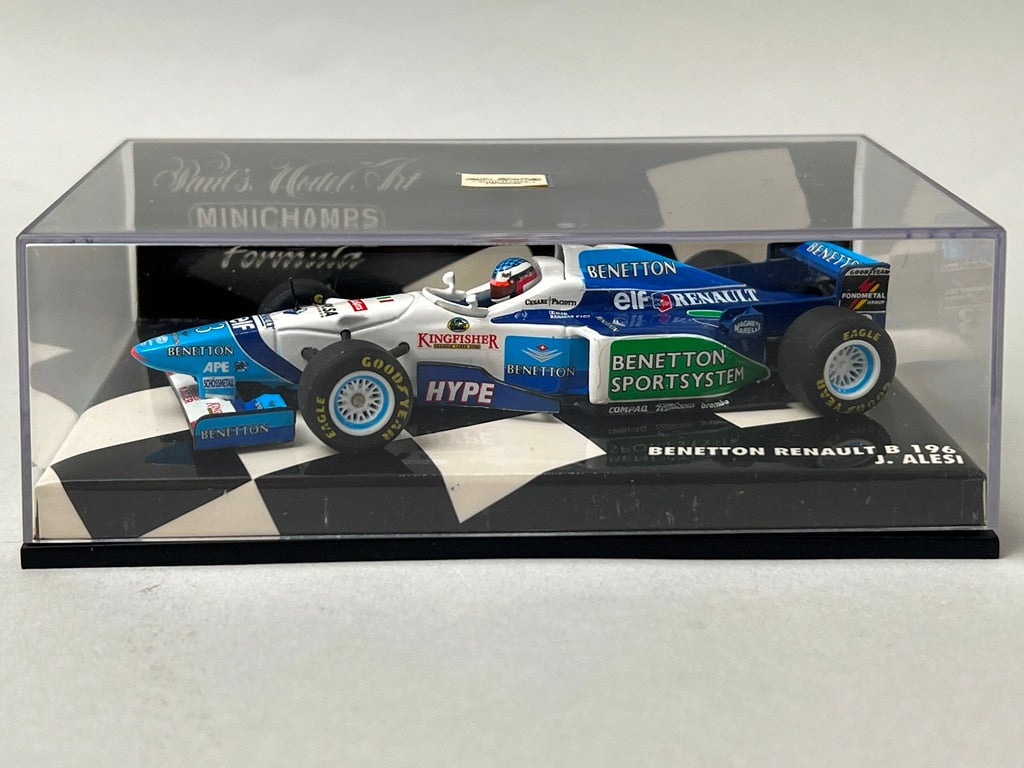 1:43 MINICHAMPS 430960003 Benetton Renault B196 #3 J.Ales model car