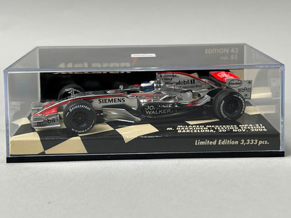 1:43 MINICHAMP 530064399 McLaren Mercedes MP4-21 Barcelona 30th NOV. 2006 #1 model car