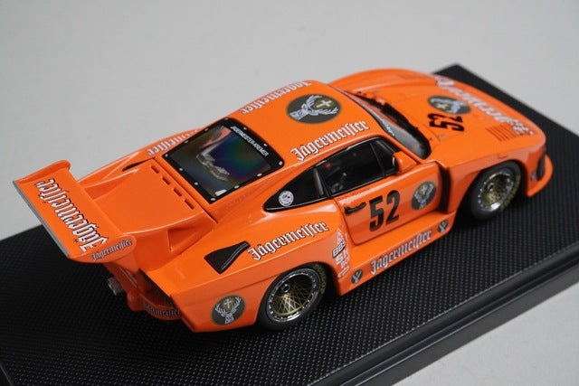 1:43 EBBRO 44303 Jaegermeister Porsche 935 K3 Hockenheim 1981 #52 Orange model car