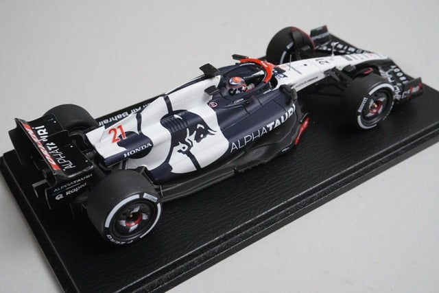 1:43 Spark SCS238 Scuderia AlphaTauri AT04 Gulf Air Bahrain GP 2023 #21 model car