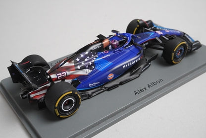 1:43 Spark S8917 Williams Racing FW45 United States GP 9th 2023 #23 model car