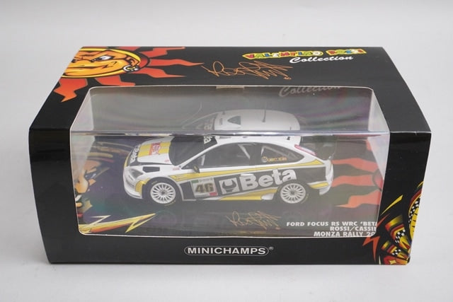1:43 MINICHAMPS 400088946 Ford Focus RC WRC 'BETA' Monza Rally 2008 #46 model car