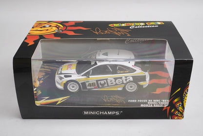 1:43 MINICHAMPS 400088946 Ford Focus RC WRC 'BETA' Monza Rally 2008 #46 model car