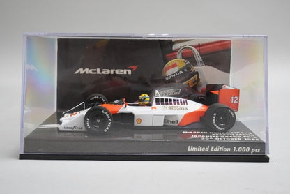 1:43 MINICHAMPS 413880012 Eurosport McLaren Honda MP4/4 Japanese GP 1988 #12 model car