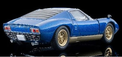 LV-N TOMYTEC 1:64 Lamborghini Miura SV Blue Metallic 336549 model car