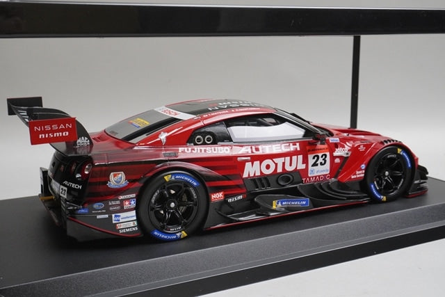 1:18 KYOSHO KWAM100005 Nissan NISMO Motul Autech GT-R Super GT GT500 2021 #23 model car
