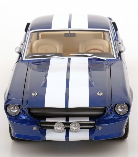 [ Pre-order ] KKDC120174 KK scale 1:12 Ford Mustang Shelby GT500 1967 Blue Metallic/White