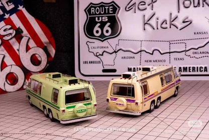 MK Miniatures 1:64 GMC Motorhome 1978 Yellow model car