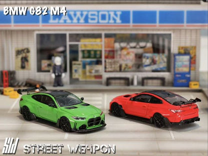 SW Street Weapon 1:64 BMW G82 M4 Wide-Body Modified Car Toronto Red