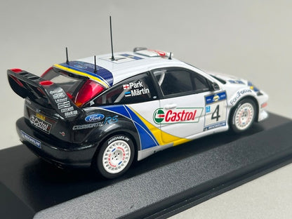 1:43 MINICHAMPS 400038374 Ford Focus RS WRC Acropolis Rally 2003 #4 M. Martin M. Park model car