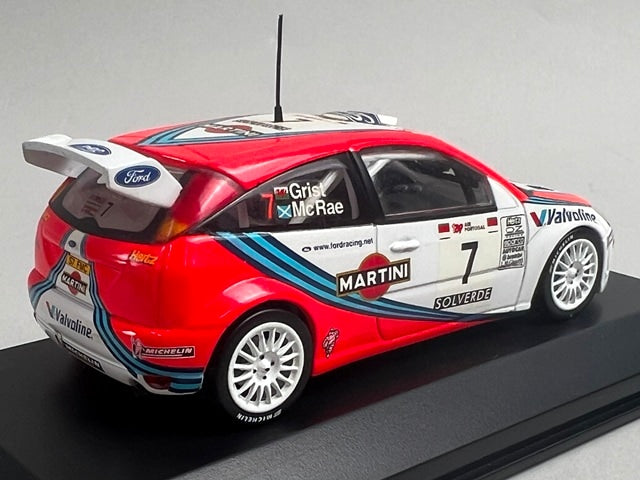 1:43 MINICHAMPS 430998807 Ford Focus WRC Portugal Rally 1999 #7 C. McRae N. Grist model car