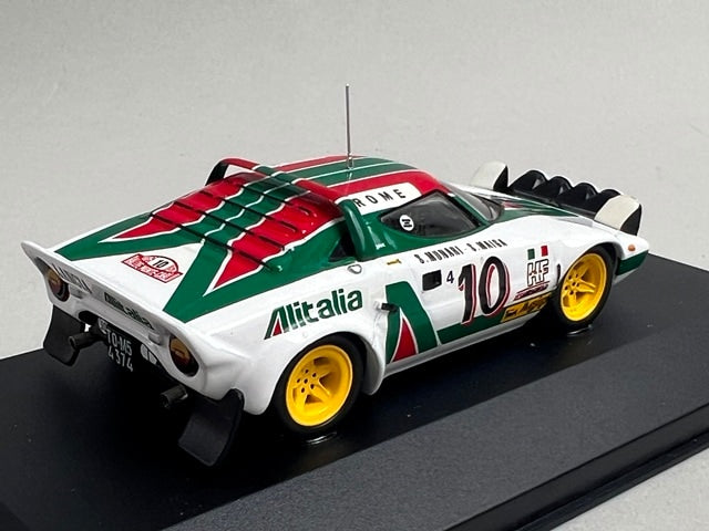 1:43 ixo RAC080 Lancia Stratos Monte Carlo Rally 1976 #10 S. Munari S. Maiga model car