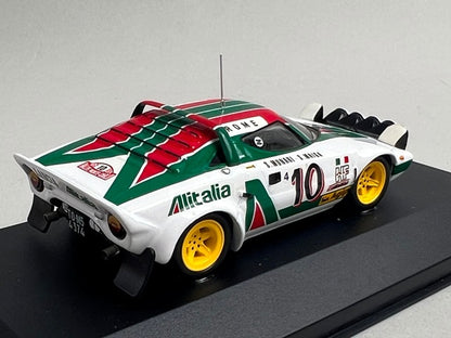 1:43 ixo RAC080 Lancia Stratos Monte Carlo Rally 1976 #10 S. Munari S. Maiga model car