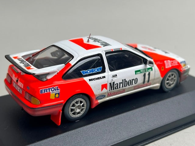 1:43 ixo RAC110 Ford Sierra RS Cosworth Portugal Rally 1987 #11 C. Sainz L. Moya model car
