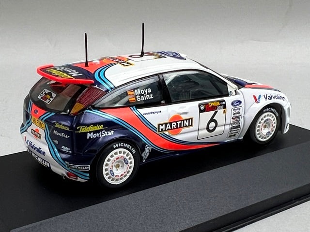1:43 VITESSE SKW022 Ford Focus WRC CYPRUS Rally 2000 #6 C. Sainz L. Moya model car