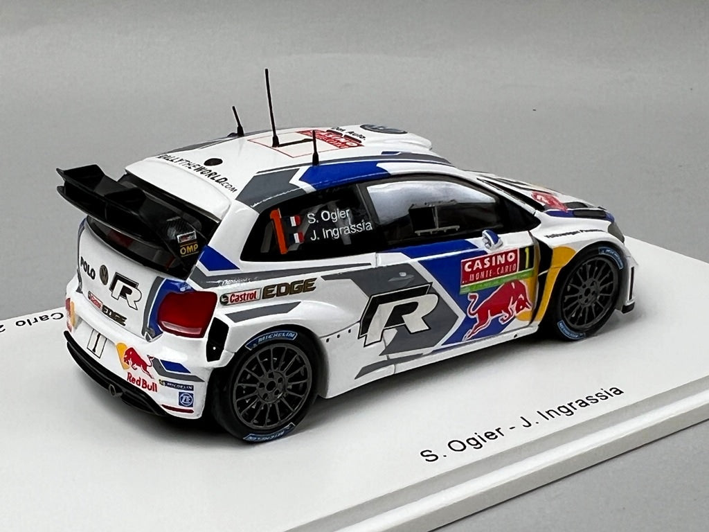 1:43 Spark S3785 Volkswagen Polo R WRC MONTE CARLO Rally 2014 #1 S. Ogier J. Ingrassia model car