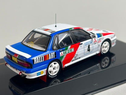 1:43 ixo KBI030 Mitsubishi Galant VR-4 Swedish Rally 1991 #4 K. Ericsson S. Permander model car