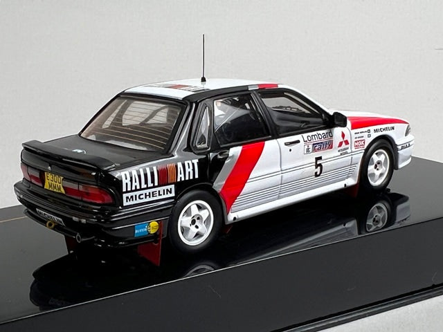 1:43 ixo KBI034 Mitsubishi Galant VR-4 RAC Rally 1988 #5 A. Vatanen B. Berglund model car