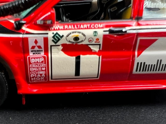 1:43 VITESSE SKM125 Mitsubishi Lancer EVO. VI SAFARI Rally Kenya 2000 #1 T. Makinen R. Mannistenmaki model car