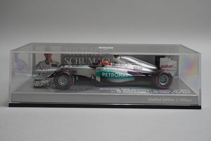 1:43 MINICHAMPS 410120107 Mercedes AMG Petronas F1 Team W03 Monaco GP 2012 #7 M. Schumacher model car